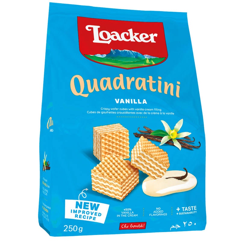 Loacker Wafer Vanilla 250g. ล็อคเกอร์เวเฟอร์วานิลลา 250กรัม