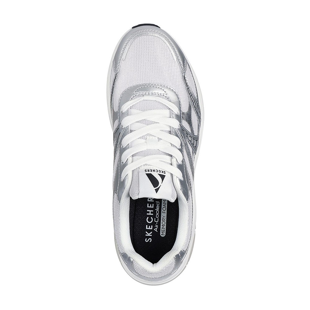 Skechers สเก็ตเชอร์ส รองเท้าผู้ชาย Men SKX Street Shadow Stellar 90 Shoes - 183216-SIL Air-Cooled Memory Foam