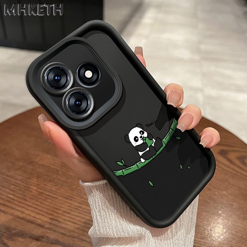 เคสสำหรับ Tecno Spark 20 20C 20P 10 10C 10 Pro Camon 20 Pro 5G 20s Pro 5G เคสโทรศัพท์ซิลิโคนกันหล่นรูปแพนด้าสนุก