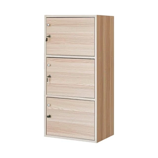 ตู้ล็อกเกอร์ 3 ชั้น KASSA รุ่น 3DK ขนาด 42 x 29 x 87 ซม. สีไวท์เมเปิล