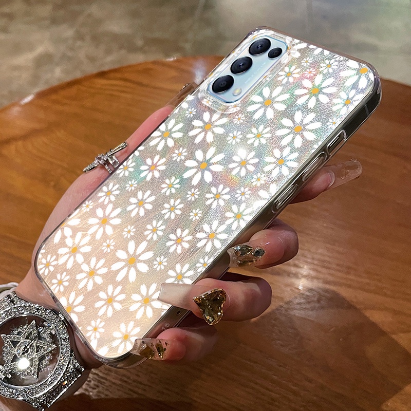 เคสสำหรับ OPPO Reno 5 5G Reno 5K 5G Find X3 Lite เคสโทรศัพท์ใหม่ดอกไม้