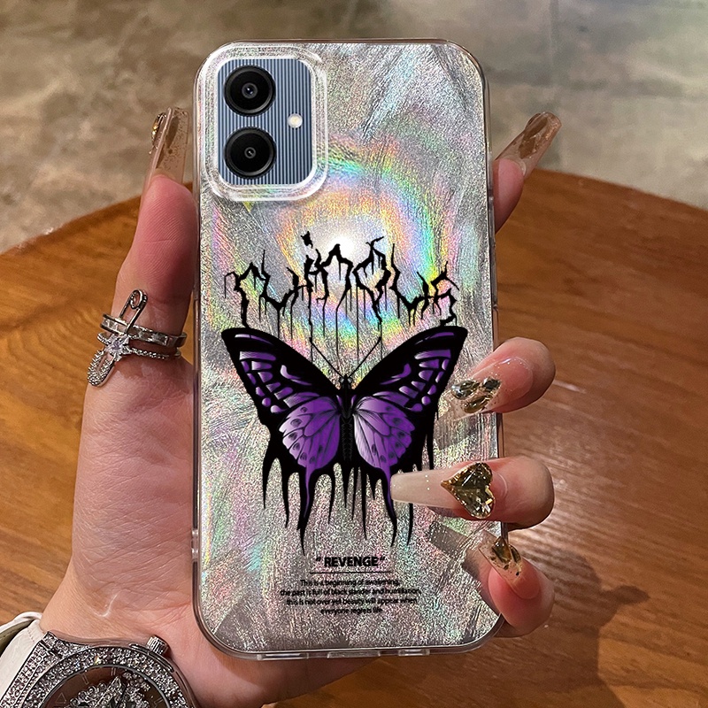 เคสสำหรับ Samsung A05 A05s M05 F05 เคสโทรศัพท์ผีเสื้อ