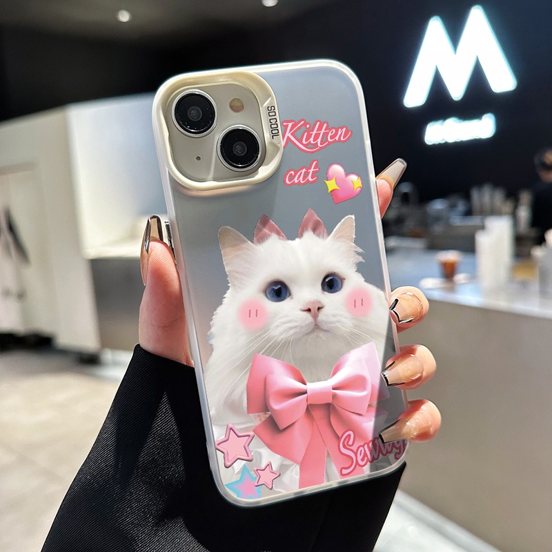 เคสสำหรับ OPPO A5 A3s A12e A7 A5s A12 A12s A11k Realme C1 เคสโทรศัพท์แมวน่ารัก - รูปที่ 7