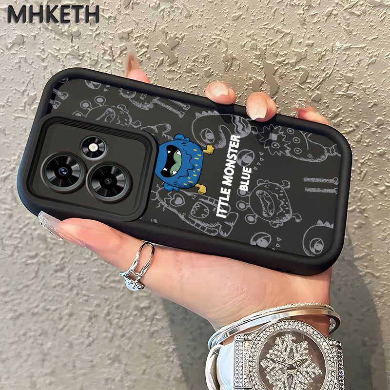 MHKETH เคสสำหรับ Infinix Hot 30 Play Hot 30i Hot 30 Play NFC Hot 20 Play Zero 30 5G เคสโทรศัพท์รูปอสูรกายเล็ก