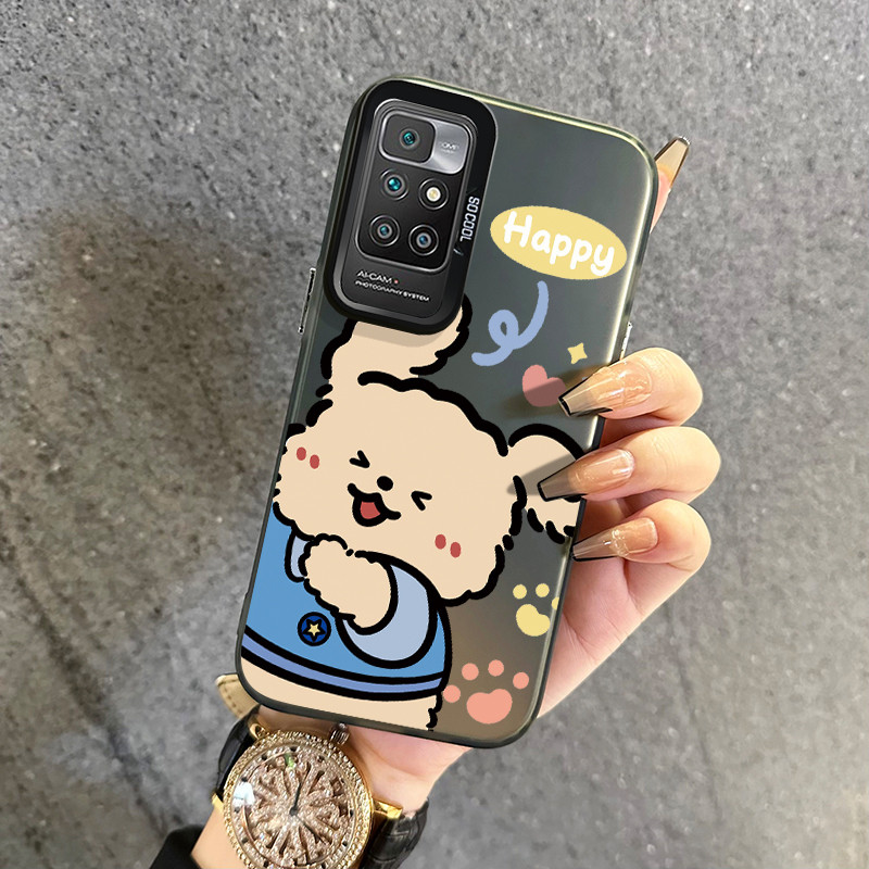 เคสสำหรับ Xiaomi Redmi 10 Prime 10C 12C 11A POCO C55 เคสโทรศัพท์สุนัขโชคดีน่ารัก