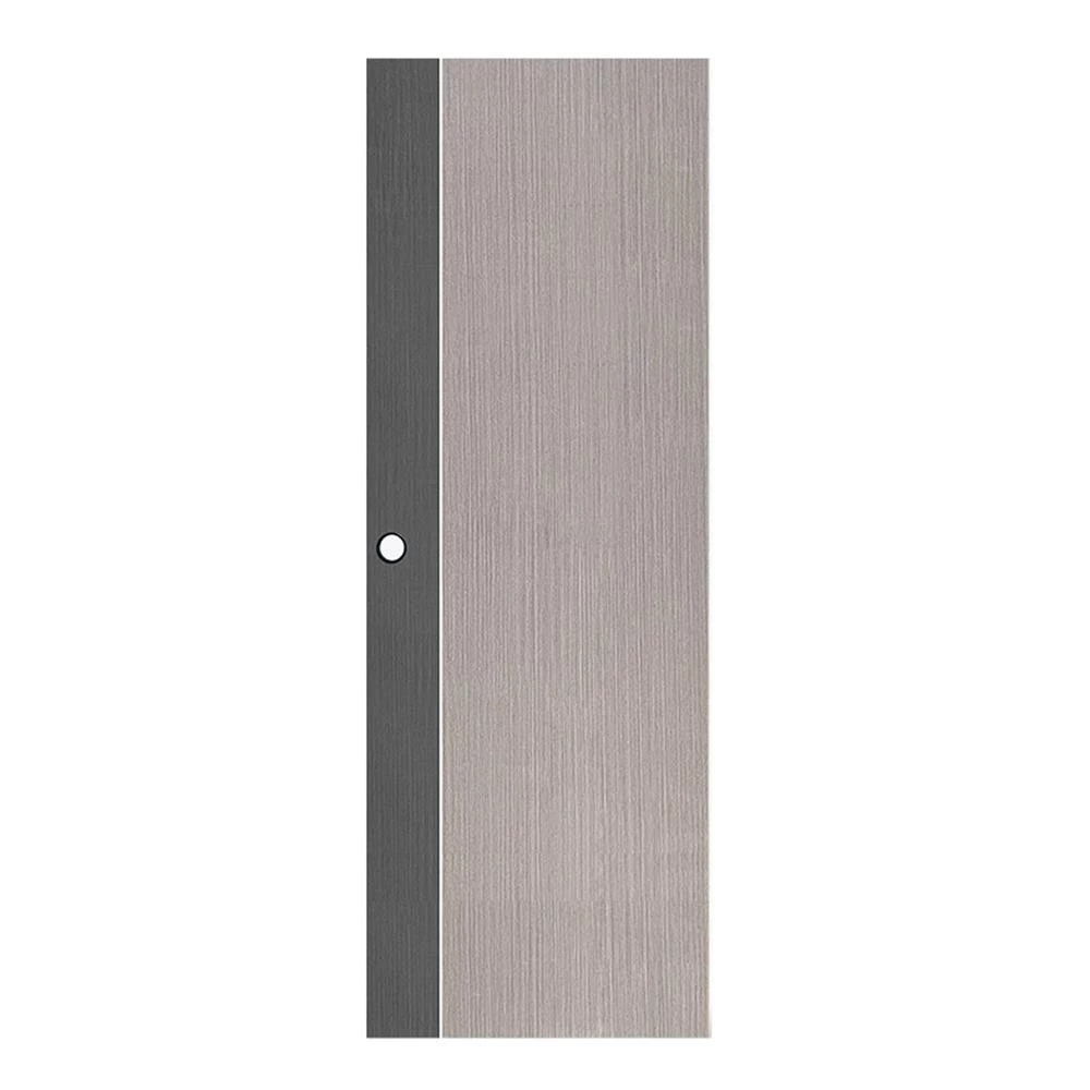 ECO-DOOR ประตูห้องน้ำ UPVC PB1 70X200 ซม. สีเทา ทูโทน เจาะลูกบิด จัดส่งโดย HomePro