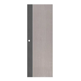 ECO-DOOR ประตูห้องน้ำ UPVC PB1 70X200 ซม. สีเทา ทูโทน เจาะลูกบิด จัดส่งโดย HomePro