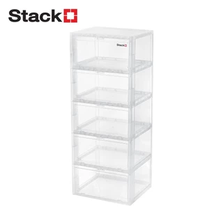 STACKO กล่องรองเท้า 5 ช่อง TOWER 35x28x88 ซม. สีใส จัดส่งโดย HomePro