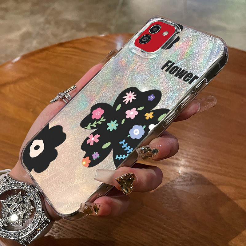 เคสสำหรับ Samsung A03 A04 A04s A04e M04 F04 M13 5G เคสโทรศัพท์ดอกไม้