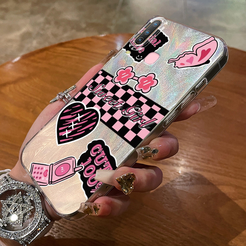 เคสสำหรับ VIVO Y12 Y12i Y15 Y17 Y3 Y3s Y17s Y36i G2 Y28 5G เคสโทรศัพท์ดอกไม้