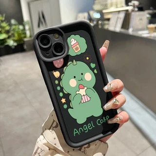เคสสำหรับ OPPO A5 A3s A12E A7 A5s A12 A12S A11k Realme C1 เคสโทรศัพท์ไดโนเสาร์น่ารักป้องกันการตก