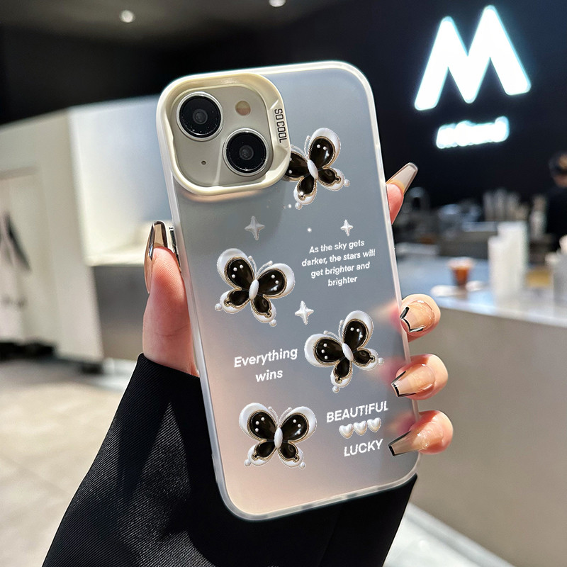 เคสสำหรับ Xiaomi 11 Lite 4G 11 Lite 5G NE เคสโทรศัพท์ผีเสื้อดอกไม้เปลือกแข็งกันกระแทก - รูปที่ 7