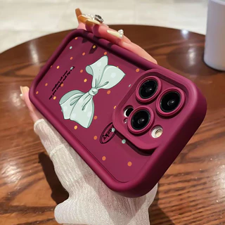 MHKEID เคสสำหรับ OPPO Reno 5 4G Reno 5 5G Reno 5K 5G เคสป้องกันโทรศัพท์ตกลายโบว์สีชมพู