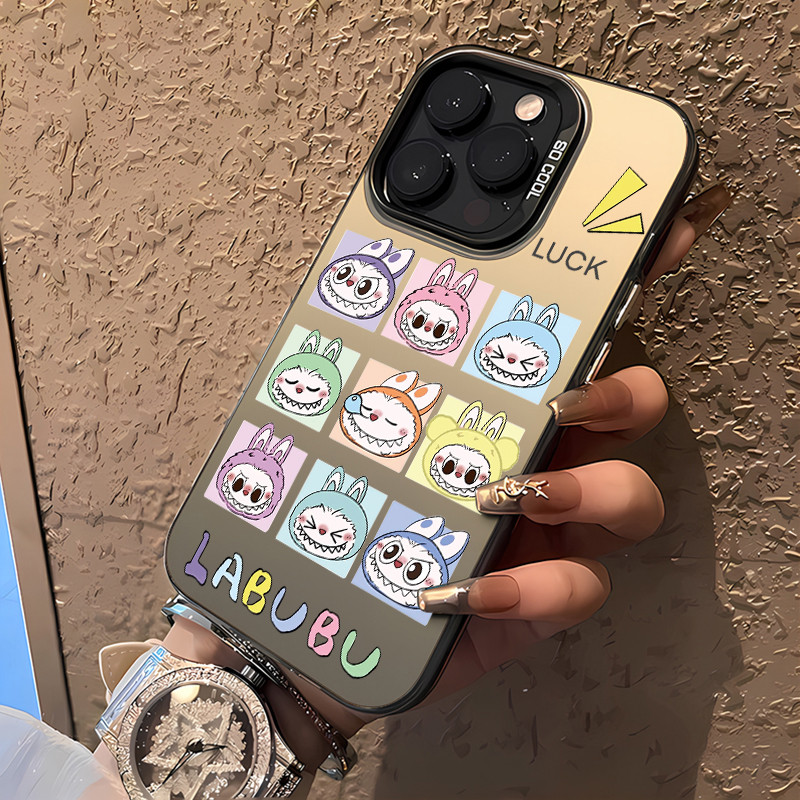 MHKETH เคสสำหรับ OPPO A74 A95 F19s F19 Pro A94 Reno 5F Reno 5 lite Reno 6 Lite เคสโทรศัพท์ LABUBU อีโมจิยอดนิยมและน่ารัก - รูปที่ 4