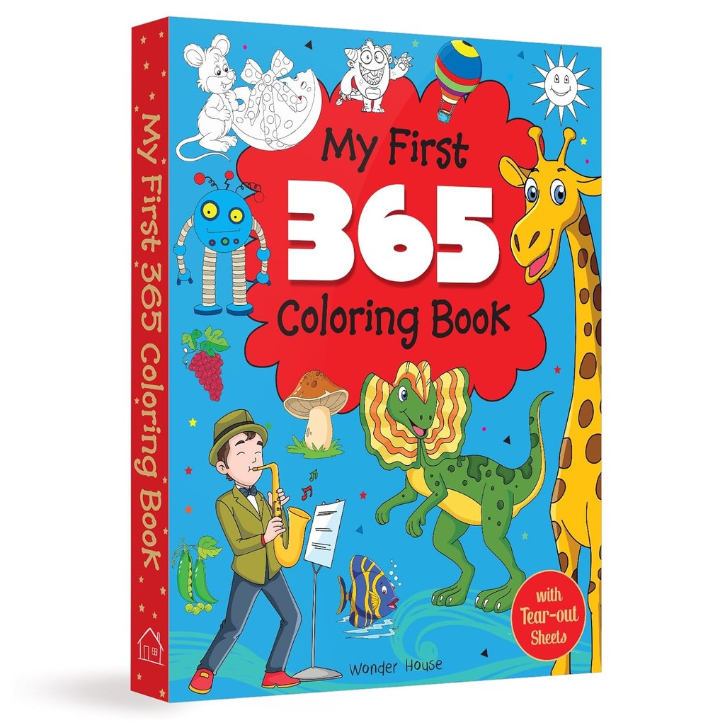 New Book MY FIRST 365 COLORING BOOK: JUMBO COLORING BOOK FOR KIDS (WITH TEAR OUT SHEETS) (Paperback)