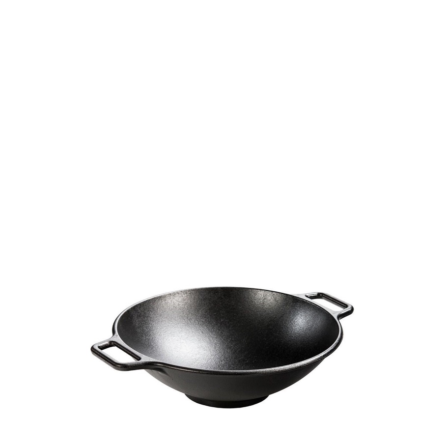 LODGE - กระทะเหล็กหล่อก้นลึกสองหู 35.56ซม. สีดำ