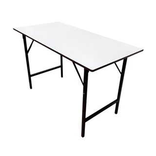 โต๊ะพับอเนกประสงค์หน้าเมลามีน KASSA ขนาด 120 x 60 x 75 ซม. สีขาว