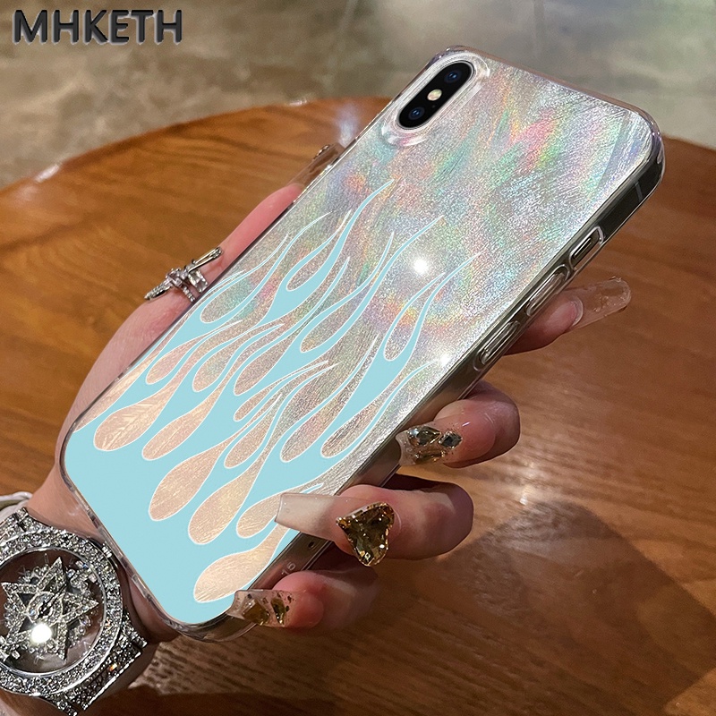 MHKETH เคสสำหรับ iPhone X Xs Max Xr 7 Plus 8 Plus Se 2020 11 Pro Max เคสโทรศัพท์ชุบเงินทันสมัย