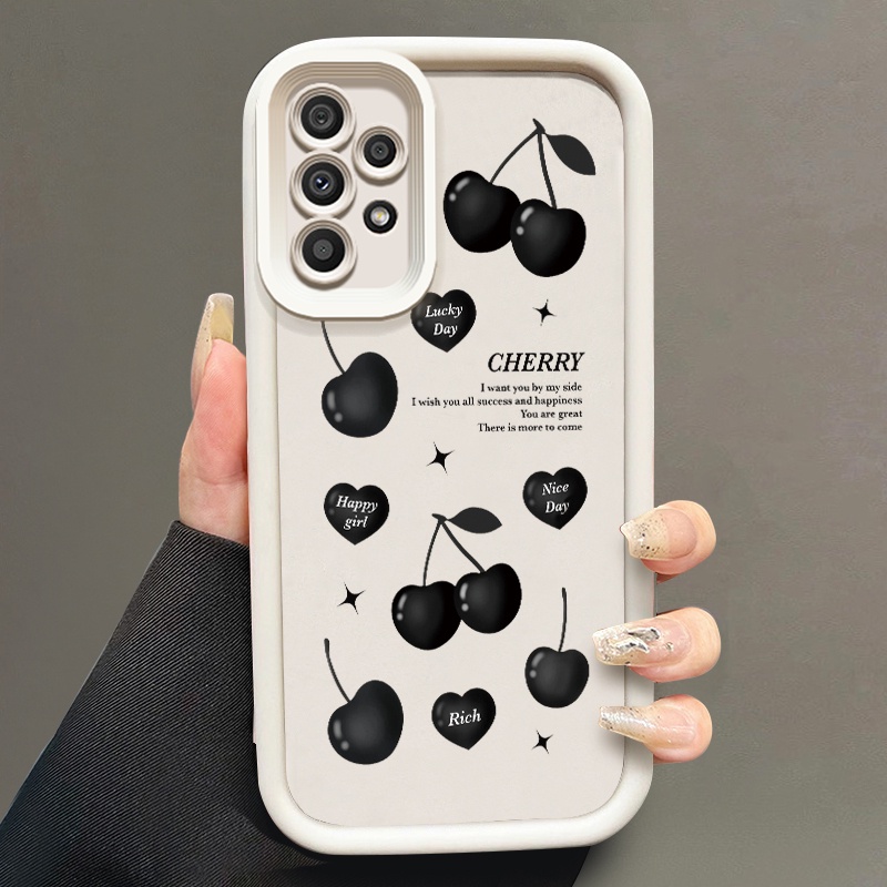 เคสสำหรับ Samsung Galaxy A33 5G A34 5G A53 5G A54 5G A23 A32 เคสโทรศัพท์เชอร์รี่