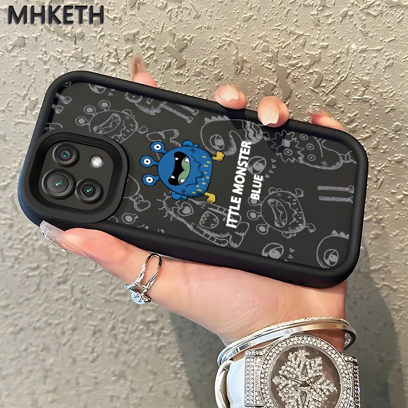 MHKETH เคสสำหรับ Xiaomi 11 Lite 4G 11 Lite 5G Ne 12 Lite เคสโทรศัพท์รูปอสูรกายน้อยน่ารักการ์ตูน