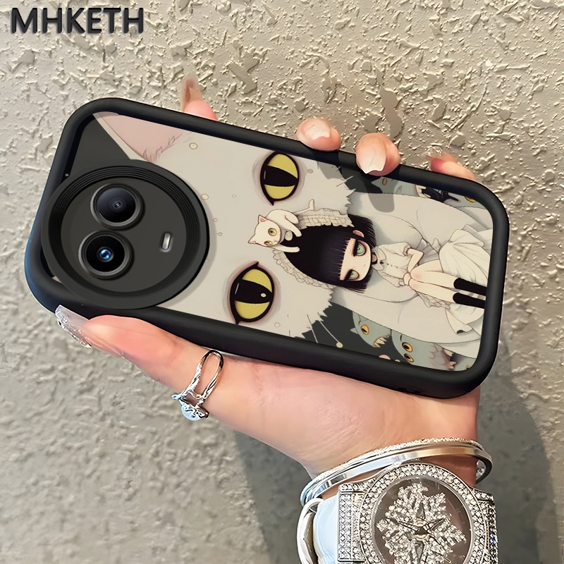 MHKETH เคสสำหรับ Realme 11 4G 11 5G 11X 5G C67 5G V50s 5G Narzo 60X 5G เคสโทรศัพท์ซิลิโคนกันกระแทกลายการ์ตูนอะนิเมะ