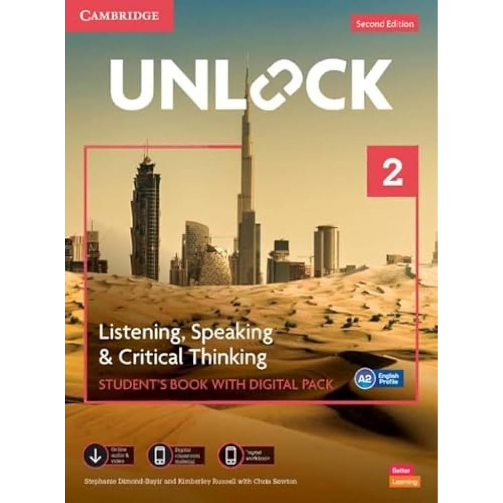 Chulabook|c323|หนังสือ|UNLOCK 2: LISTENING, SPEAKING AND CRITICAL THINKING (STUDENT'S BOOK WITH DIGI