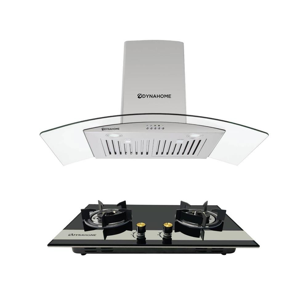 HomePro เตาฝัง+เครื่องดูดควัน  DH0390+DH2000G แบรนด์ DYNA HOME
