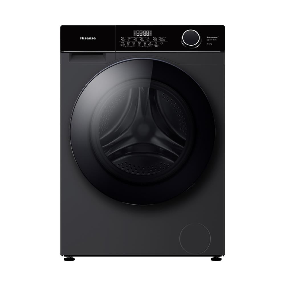 [จัดส่งพร้อมติดตั้ง] HISENSE เครื่องซักอบผ้าฝาหน้า  WD105M3 10.5/7 กก. 1400RPM อินเวอร์เตอร์ สีดำ