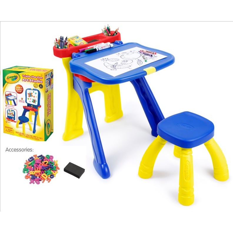Crayola Triple The Fun Art Studio เครโยล่า ชุดกระดานวาดรูป อาร์ต สตูดิโอ 2 in 1  NT5082-04