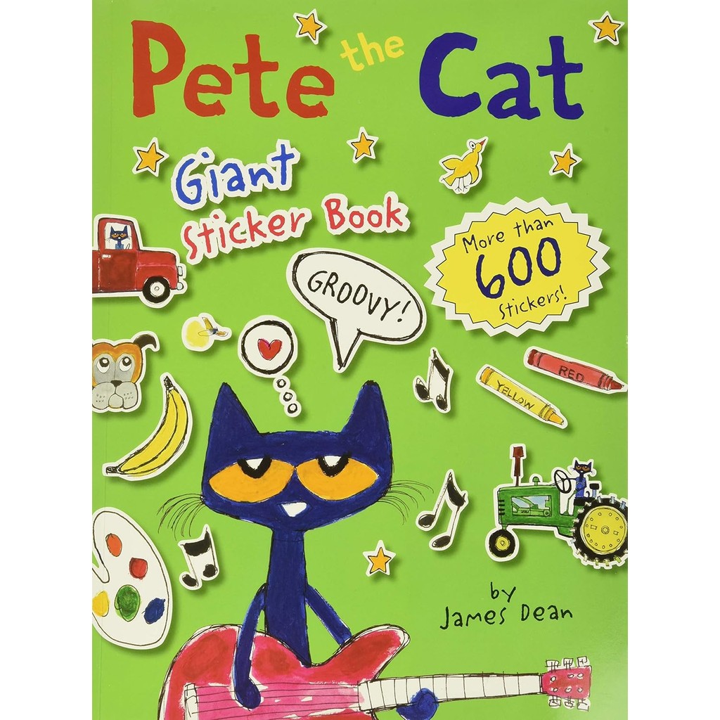 หนังสืออังกฤษใหม่ Pete the Cat Giant Sticker Book (Pete the Cat) [Paperback]