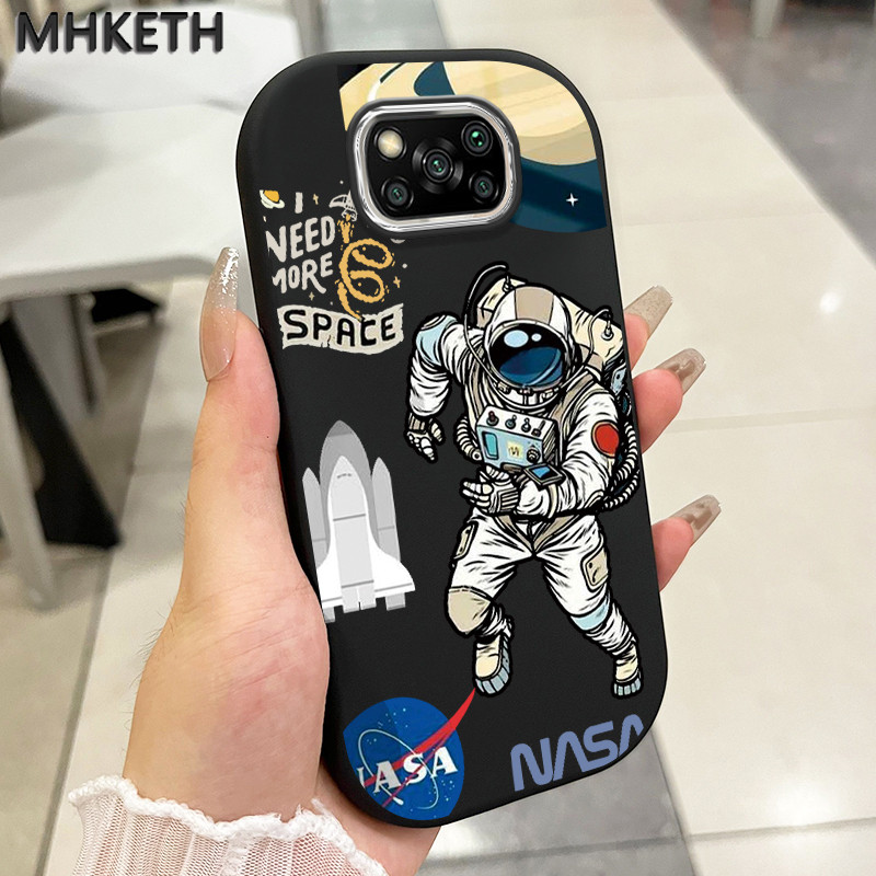 MHKETH เคสสำหรับ Xiaomi POCO X3 Pro X3 NFC F3 13T Pro นักบินอวกาศเคสโทรศัพท์