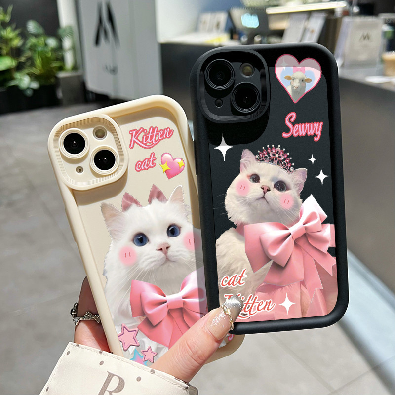 เคสสำหรับ OPPO A53 2020 A33 2020 A53s A32 A94 F19 Pro Reno 5F 5 Lite A11s เคสโทรศัพท์ซิลิโคนกันกระแทกลายแมวน่ารัก ราคา ถูกที่สุด ดีลบีเคเค แกลเลอรีภาพที่ 6