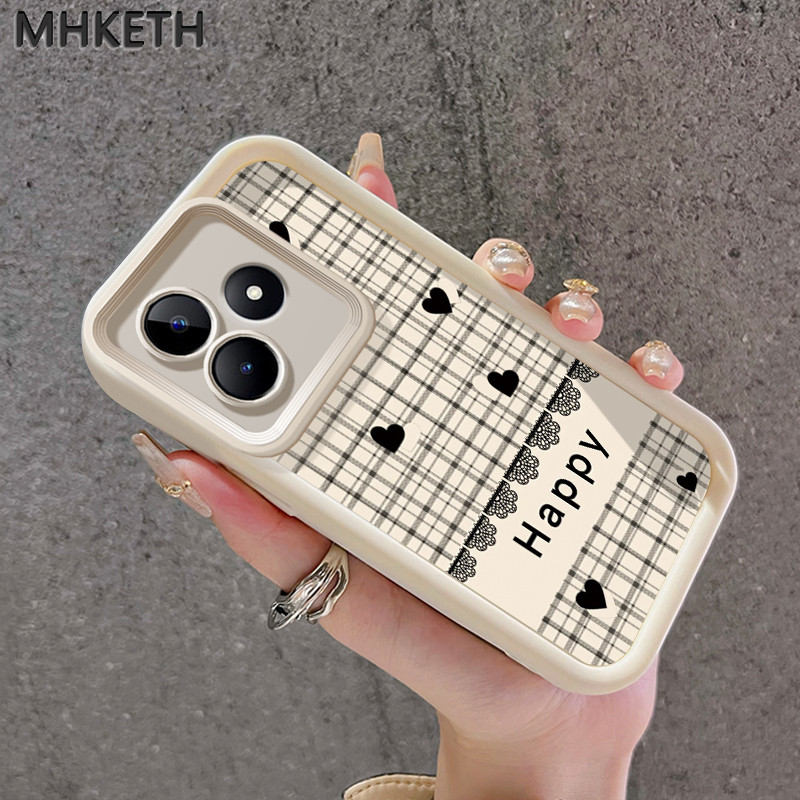 MHKETH เคสสำหรับ Realme C53 C51 C51s C55 C67 12 Lite Narzo N55 N53 Note 50 เคสโทรศัพท์ออกแบบสตรีอินเทรนด์