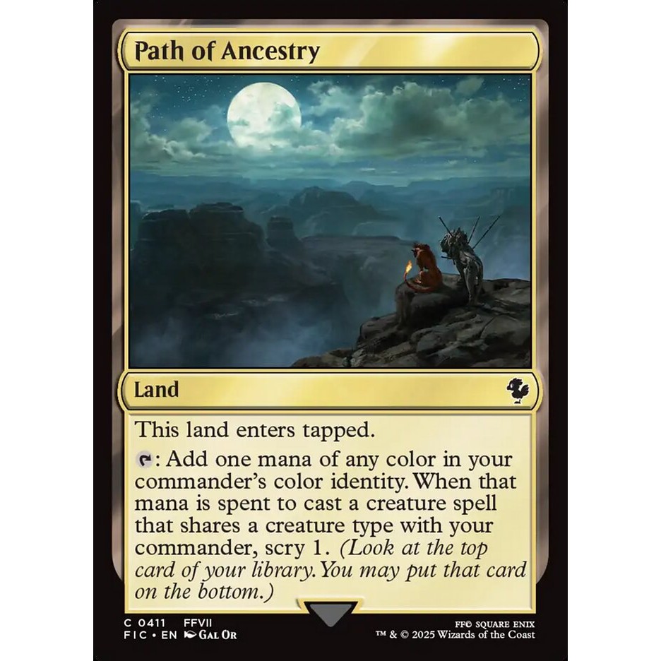 Path of Ancestry FIC Final Fantasy Commander Surge การ์ด Magic the Gathering [MTG] ของแท้