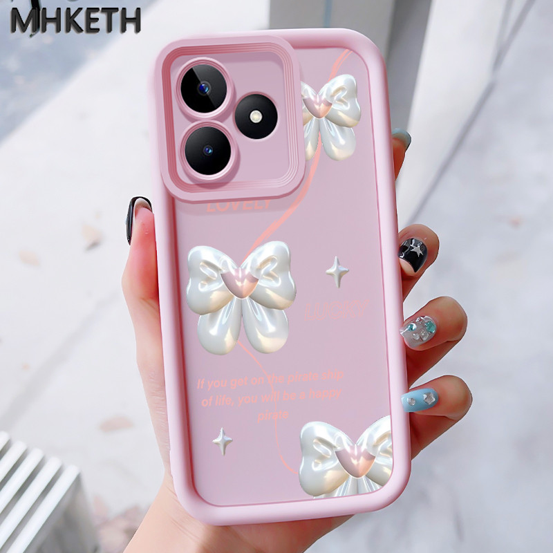 MHKEID เคสสำหรับ Realme C53 C51 C51s Narzo N53 Note 50 เคสใหม่เคสซิลิโคนติดโบว์ป้องกันโทรศัพท์ตก ราคา ถูกที่สุด ดีลบีเคเค แกลเลอรีภาพที่ 2