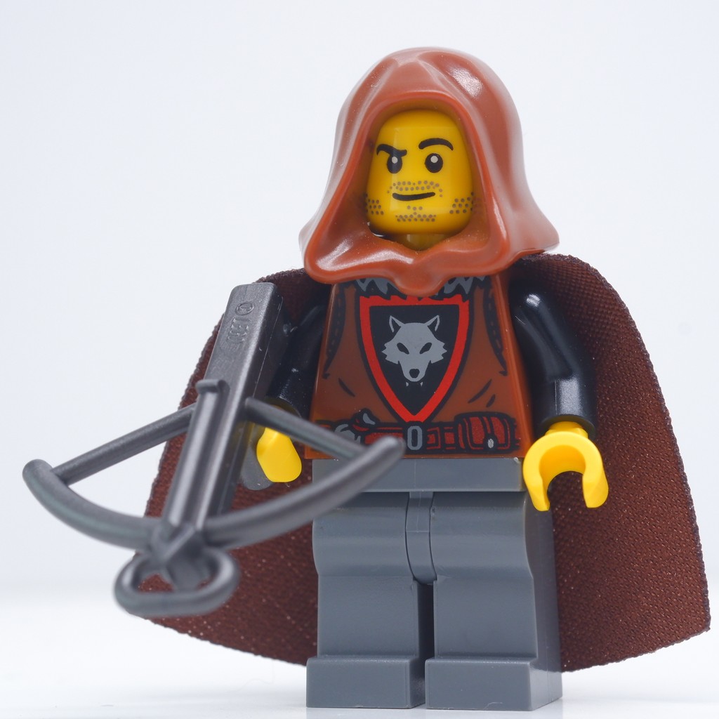 ฟิกเกอร์ ตัวต่อ Wolfpack Brown Hood จากชุด 10332 Castle & Kingdom | minifigure ของแท้ | ploybrick
