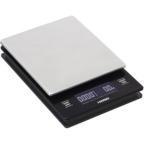 HARIO V60 Metal Drip Scale approx. 600g Hairline Silver VSTM-2000HSV