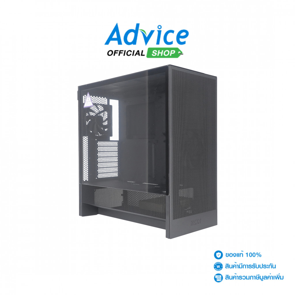 NZXT ATX CASE (เคสคอมพิวเตอร์) (NP) H5 FLOW (2024) BLACK - A0165374