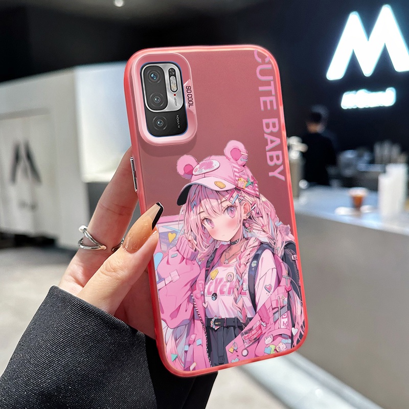 เคสสำหรับ Xiaomi Redmi Note 10 Note 10s Note 10 Pro Note 9 Note 8 Note 8T POCO M5s เคสโทรศัพท์สำหรับหญิงสาวน่ารักสวย