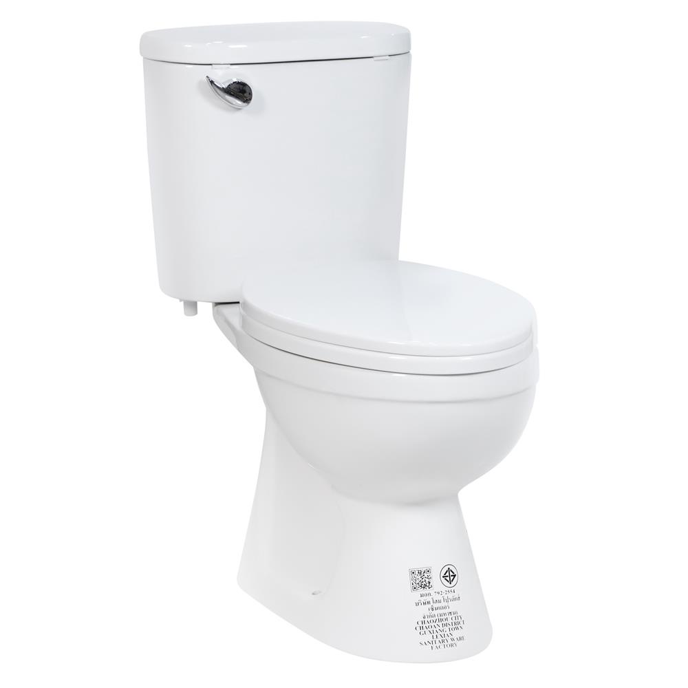 MOYA สุขภัณฑ์ 2 ชิ้น LX-2743C 6 ลิตร สีขาว จัดส่งโดย HomePro ชักโครก โถส้วม