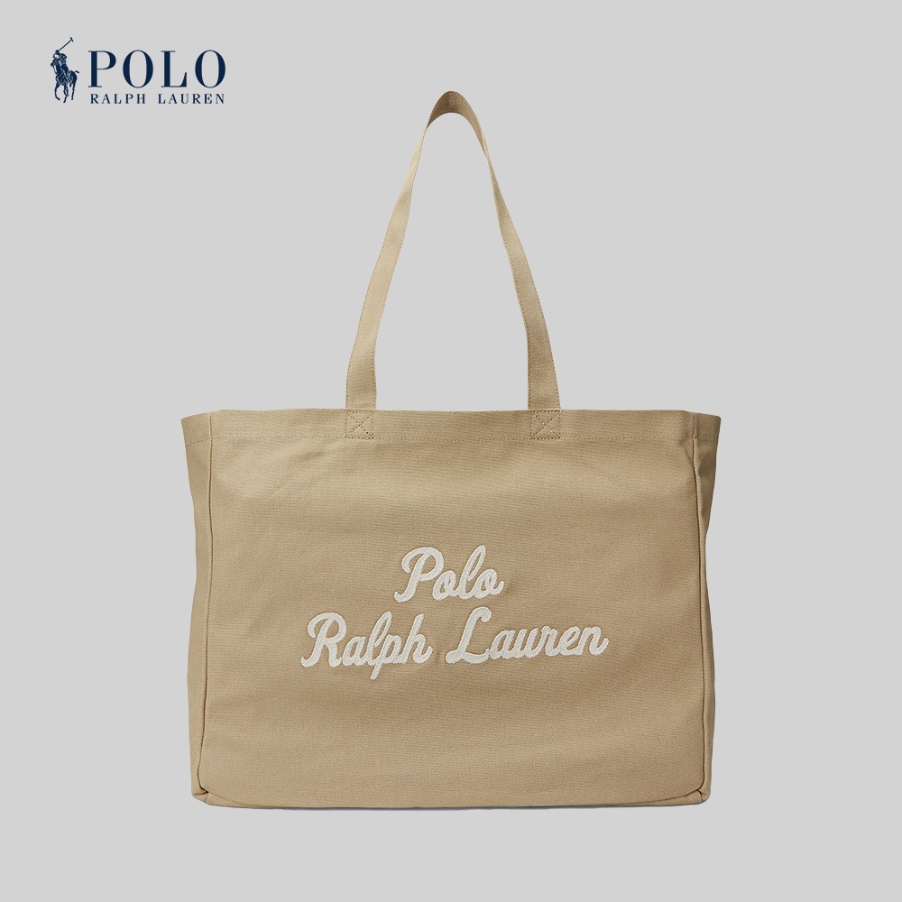 Polo Ralph Lauren กระเป๋าทรงโท้ทผู้ชาย รุ่น MAPOBGS0G620221 สีเบจ
