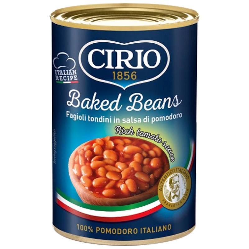 Cirio ซิลิโอถั่วขาวอบซอสมะเขือเทศ 420กรัม