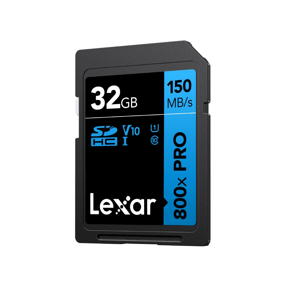 การ์ดหน่วยความจำ เอสดีการ์ด LEXAR 800XPRO 32GB SD CARD BLUE SERIES FULL-HD 4K RW150/45MB/S (LSD0800P032G-BNNNG)_1
