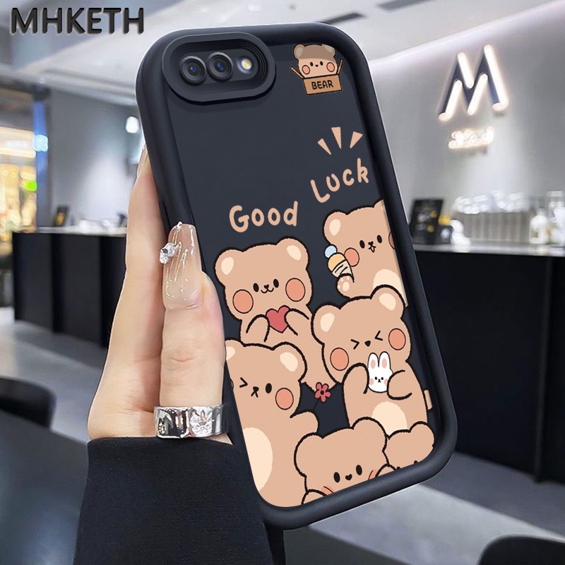 เคสสำหรับ OPPO A5 A3s A12E Realme C1 เคสโทรศัพท์สัตว์น่ารักซิลิโคนกันกระแทก