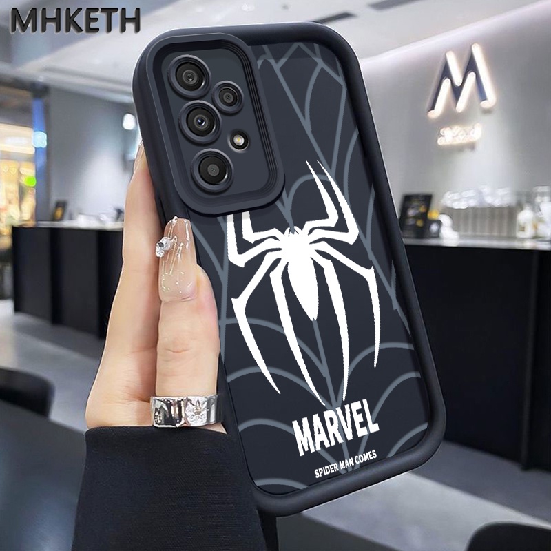 MHKETH เคสสำหรับ Samsung Galaxy A33 5G A34 5G A53 5G A54 5G A23 A32 เคสสไปเดอร์แมนเคสโทรศัพท์มีลาย