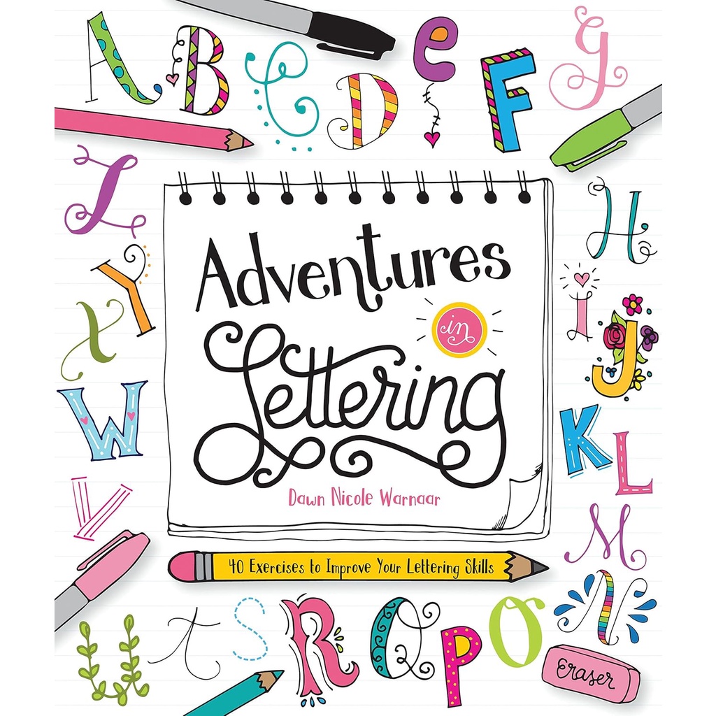 BBW หนังสือ Adventures In Lettering: 40 Exercises 9781633221734 ISBN: 9781633221734