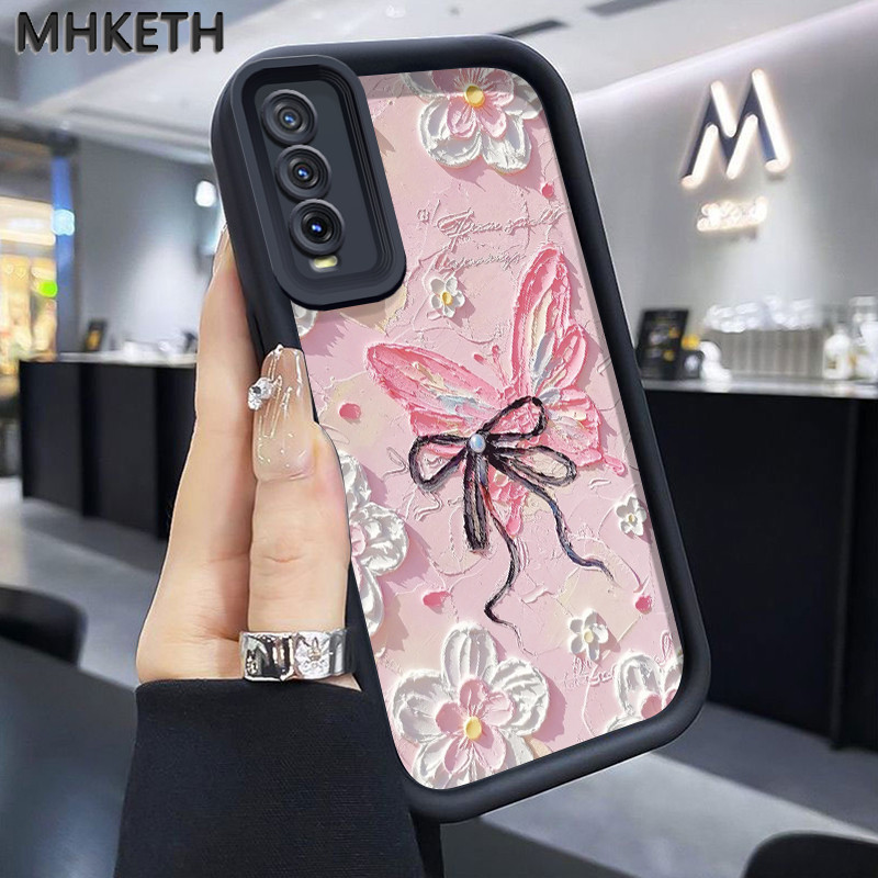 MHKETH เคสสำหรับ VIVO Y20 Y20s Y20i Y20T Y12s Y12a Y30G Y11s เคสโทรศัพท์รูปโบว์