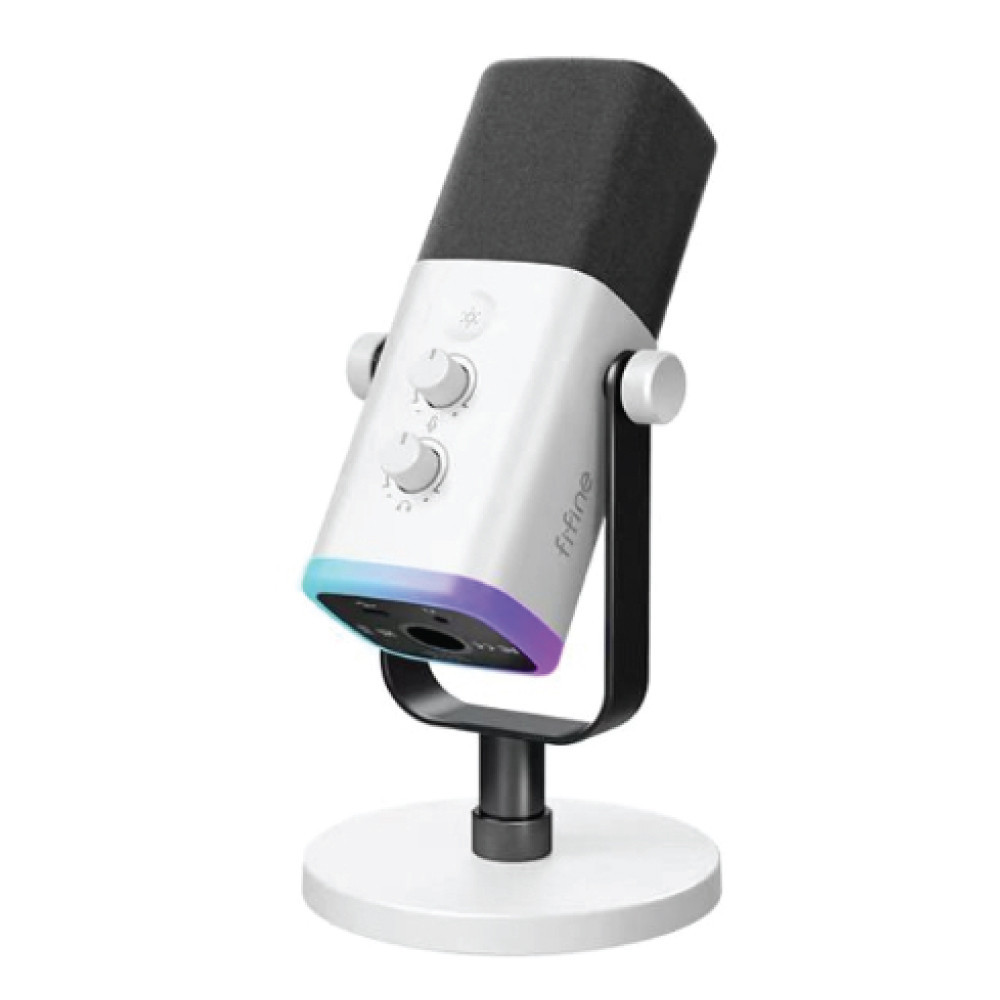 ไมโครโฟน FIFINE AMPLIGAME AM8 USB/XLR สีขาว_0