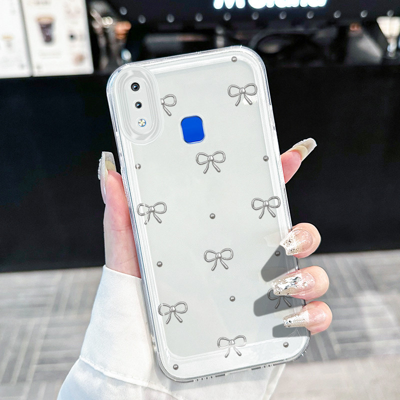 เคสสำหรับ VIVO Y91 Y91i Y93 Y95 Y91C Y1S Y90 เคสโทรศัพท์แมวกระต่ายซิลิโคนกันกระแทก