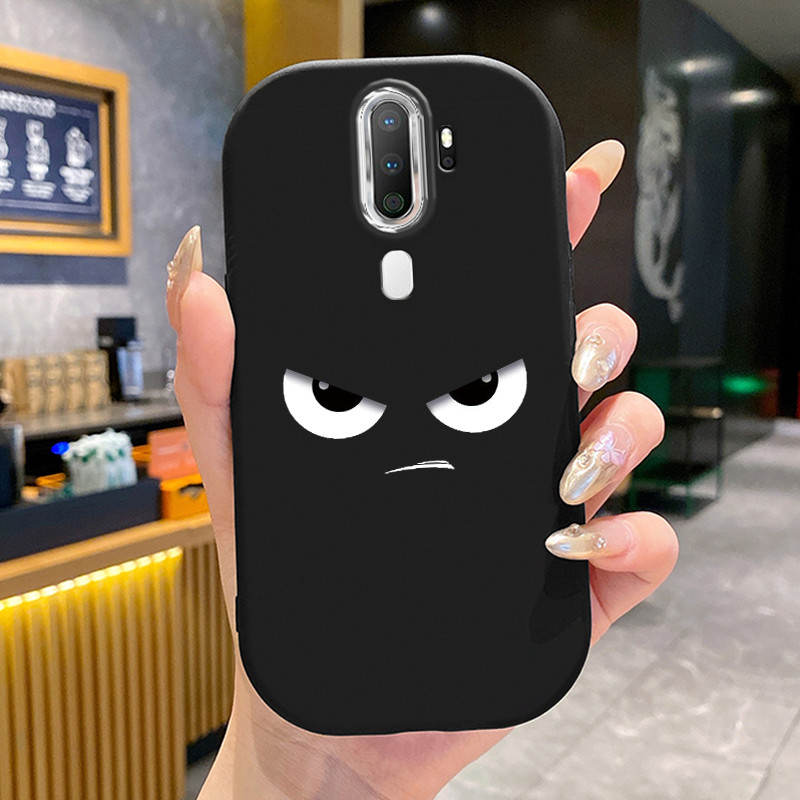 เคสสำหรับ OPPO A5 2020 A9 2020 เคสโทรศัพท์การแสดงออกที่น่ารักกันกระแทกกลมและอ้วน